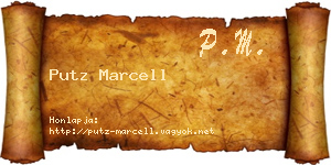 Putz Marcell névjegykártya